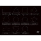 The Pencil Grip - TPG81506 Tapis d'activités - Chiffres et Formes (Recto-Verso) - Lot de 6-Tapis de jeu mesure 12 po x 17 po, vierge d'un côté.