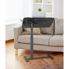 ShoppingAll - Table D’Appoint Mobile Réglable Pneumatique Avec Roulettes Cachées Et Plateau Inclinable 31,5" – Noir-6