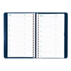 Blueline - 2026 Agenda quotidien avec reliure spirale - 8 po x 5 po - Bleu - Bilingue-Espace pour notes sur chaque page avec sommaire des dépenses à la fin de chaque mois