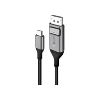 ALOGIC - Câble USB-C (mâle) vers DisplayPort (mâle) - Série Ultra - 4K 60 Hz - Gris sidéral - 2 m-Plug & Play - Bidirectionnel - Le câble Ultra USB-C (mâle) vers DisplayPort (mâle) est un appareil plug and play sans avoir besoin d'installer de pilotes ou de logiciels