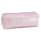 Fashion Stationery - Étui à crayons Shimmer Chevron - 8,27 po L x 2,76 po l x 2,95 po H - Rose-Pour le rangement des crayons, des stylos et des petits accessoires
