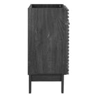 Modway - Render 18" Armoire de toilette de salle de bain (lavabo non inclus) - Charbon de bois-Construction en panneaux de particules et stratifiés