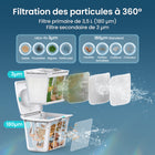 Aiper - Scuba N1 Plus Nettoyeur robotisé pour piscines creusées avec filtration MicroMesh, application et chenilles-Le filtre ultrafin remplaçable MicroMesh  capture le sable et les débris fins