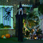 HOMCOM - Accessoire d'Halloween sorcière noire avec yeux lumineux-Les yeux luisent d'une couleur effroyable 