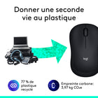 Logitech – Souris sans fil M185, noir-Simplicité Plug and Play : Branchez le petit nano récepteur USB et commencez à travailler dans la seconde. Cela donne une connexion fiable à votre souris sans fil d'ordinateur, jusqu'à 10m (5)	