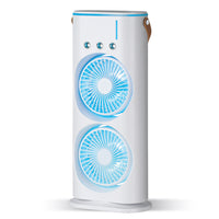 Bell+Howell - Ventilateur rafraîchissant portable rechargeable à brumisation Aqua Air-Ventilateur brumisateur portable: profitez d’une brise avec brume fraîche partout avec Bell+Howell aqua air sensation de mini clim pour voyages, chambre et plus