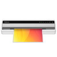 Fellowes - Plastifieuse Saturn 125 avec trousse de départ de pochettes-UNE PLASTIFICATION PLUS RAPIDE : Passez moins de temps à attendre avec un préchauffage de 60 secondes grâce à la technologie InstaHeat