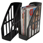 Storex - Fichier de magazine recyclé - Noir - Paquet de 2-Construction en plastique