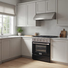 Kucht - 30 po Série KNG Cuisinière Pro Style au gaz naturel - Acier inoxydable/Noir-Manettes de commande en métal de haute qualité