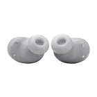 JBL - Live Buds 3 Écouteurs intra sans fil avec réduction de bruit - Argent-Passez sans effort d’un appareil Bluetooth à un autre : si vous regardez une vidéo sur votre tablette, vous ne raterez pas pour autant les appels sur votre smartphone