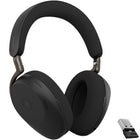 Jabra - Evolve3 85 MS USB-A - Noir-Le casque fonctionne avec une batterie interne rechargeable offrant jusqu’à 25 heures de conversation et jusqu’à 120 heures de musique, avec un support de charge rapide qui permet d’utiliser des heures en quelques minutes