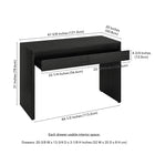 Hudson&Canal - Bureau Ashcroft 48'' - Grain noir-8