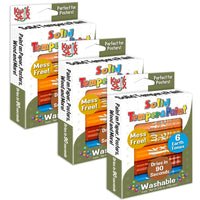 Kwik Stix - TPG676-3 Peinture à tempera solide - tons de terre - 6 par ensemble - 3 ensembles-COULEURS ÉCLATANTES : Ces couleurs hautement pigmentées apporteront une gamme de magnifiques teintes à tous vos projets artisanaux.