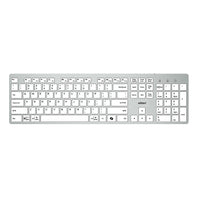 Adesso - AKB-730UW USB-C Clavier à commutateur à ciseaux multi-OS avec raccourci clavier CoPilot AI, USB-C/USB-A-Disposition des touches : disposition américaine à 112 touches