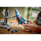 LEGO - Kit de science Mission lunaire-La rampe de lancement de ce jouet éducatif de 519 pièces mesure plus de 38 cm de large