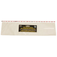 Ashley® – Poche pour très grande plaque nominative incolore, auto-adhésive, 5 3/4 haut. x 20 1/4 larg. (po), paq./50 (ASH10404)-Thème /design : Ressources pédagogiques