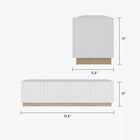 Nexera - Meuble TV Nauraa, Érable naturel et blanc-8