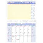 AT-A-GLANCE - Calendrier mural mensuel QuickNotes 2025-2026 - 8 po H x 11 po l - bilingue-Le papier amélioré résiste aux taches d'encre