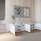 Nexera - Meuble TV Nauraa, Érable naturel et blanc-5