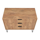 Manhattan Comfort - Dumbo commode moderne 35,19" - brun doré-Garantie limitée du fabricant de 30 jours