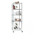 Seville Classics - Étagère grillagée en acier ultradurable à cinq tablettes certifiée NSF - 24" L x 18" W x 72" H -Matériel : Métal
