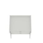 Manhattan Comfort - Table de nuit Coney 19,68" style mid-century moderne - Blanc-Garantie limitée du fabricant de 30 jours