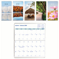 Blueline - 2025 Agenda mensuel de poche de 2 ans - 6 1/2po x 3 1/2 po - Collection assortie - Bilingue-Agenda mensuel de poche de 24 mois: janvier 2024 à decembre 2026
