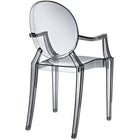 Modway - Casper Restauration Fauteuil - Smoke-Polycarbonate solide