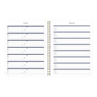Blueline - 2025-2026 Agenda académique mensuel - 11 po x 8-1/2 po - Collection Blossom - Anglais-Fabriqué avec 100% de papier postconsommation