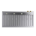 KUCHT KRH480-GL 48 po Hotte sous armoire - avec commandes numériques - 1200 CFM - Acier inoxydable/Or-Cette hotte élégante est fournie avec deux filtres à chicane en acier inoxydable compatibles lave‑vaisselle