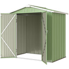 Outsunny - Remise de rangement extérieure 6,5 pi x 4 pi, vert clair-L'intérieur spacieux et le toit en pente accueillent facilement les outils longs et l'équipement saisonnier
