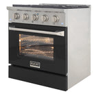 Kucht - 30 po Série KDF Cuisinière Pro Style au gaz propane - Acier inoxydable/Noir-Garantie limitée du fabricant de 2 ans