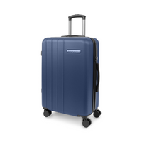 Bugatti - Bordeaux valise rigide à roulettes pivotantes – 26 po – Marine-Fabriqué en ABS/PC