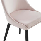 Modway - Viscount Performance Velvet Chaise à manger - Rose-9