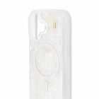 Ideal of Sweden - Étui MagSafe Nacré Blanc pour iPhone 17 - Blanc-Conception protectrice avec bords surélevés pour protéger l'appareil photo et l'écran