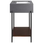 Modway - Etch 24" Meuble de salle de bain avec lavabo - Noir Blanc-Assemblée requise