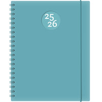 Socadis - W. Maxwell Agenda 2025-2026 Kibo - 8.5 po x 11 po - Bleu - Bilingue-Août 2025 à juillet 2026