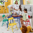 Homy - Casa Ensemble de table et chaises coloré pour enfants - 5 pièces-Stabilité Antidérapante - Patins antidérapants pour éviter les glissements et protéger vos sols pendant les activités.