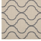 Modway - Linza Treillis Wave Abstract à l’intérieur et à l’extérieur Tapis de comédie 8 pi l x 10 pi L - Beige et gris-Résistant aux taches / Facile à nettoyer