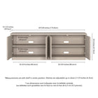 Hudson&Canal - Meuble TV Tullis pour téléviseurs jusqu'à 78" - Blanc aulne-8