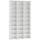 HOMCOM - Armoire de rangement multimédia à 9 niveaux - 68.9 po H - blanc-Grande capacité de stockage pouvant contenir 835 CD ou 500 DVD sans effort