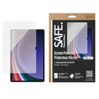 PanzerGlass - SAFE Protecteur d'écran pour Galaxy Tab S10FE/S9FE/S9 - Coupe ultra large - Transparent (Bilingue)-60 % de verre recyclé ; 100 % de résistance