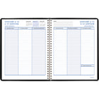 Staples - Agenda hebdomadaire/mensuel 2025 - 8 3/4 po H x 6 7/8 po l - Noir - Bilingue-Format des pages : 8 3/4 po H x 6 7/8 po l