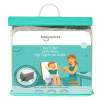 babyworks - Rehausseur pour tout-petits Keep it Clean - Gris-Siège rehausseur pour tout-petit : La solution parfaite pour les besoins des repas de votre tout-petit ! Polyvalent et facile à utiliser, ce siège d'appoint est léger et portable, ce qui le rend parfait pour voyager ou dîner au restaurant. Attachez-le simplement à n'importe quelle chaise et vous êtes prêt à partir !