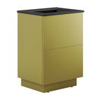 Modway - Quantum 24" Vanette de salle de bain - Or noir-Vanité de salle de bain moderne