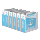 Davis Group Super offre Easyview, Reliure View à anneaux ronds 3 po, personnalisable, paquet de 6 - Blanc-3 Reliure À Anneaux