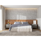 Manhattan Comfort - Ensemble de 2 tables de chevet modernes Jasper 25,15" - Gris-Comprend 2 tiroirs à extension totale