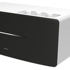 Edifier - D12 Enceinte stéréo de bureau Bluetooth intégrée - Blanc-Le boîtier en bois de qualité minimise la résonance acoustique et produit un son riche et chaleureux