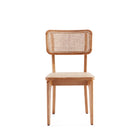 Manhattan Comfort - Lot de 2 chaises de salle à manger Giverny 18,11 po style industriel chic - Nature-Assise en canne naturelle