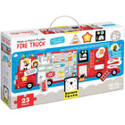 Banana Panda - Puzzle à assembler, camion de pompiers-Le puzzle parfait et l'activité d'apprentissage pour les enfants qui aiment l'espace - le grand puzzle spatial présente des illustrations détaillées, notamment des planètes, des objets courants et des personnages importants de l'exploration spatiale